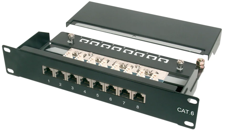 DIGITUS - Panneau de brassage Cat.6, classe E, 12 x RJ45, 1U