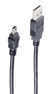 shiverpeaks BASIC-S Mini câble USB 2.0, USB-A - 5 Pol USB-B