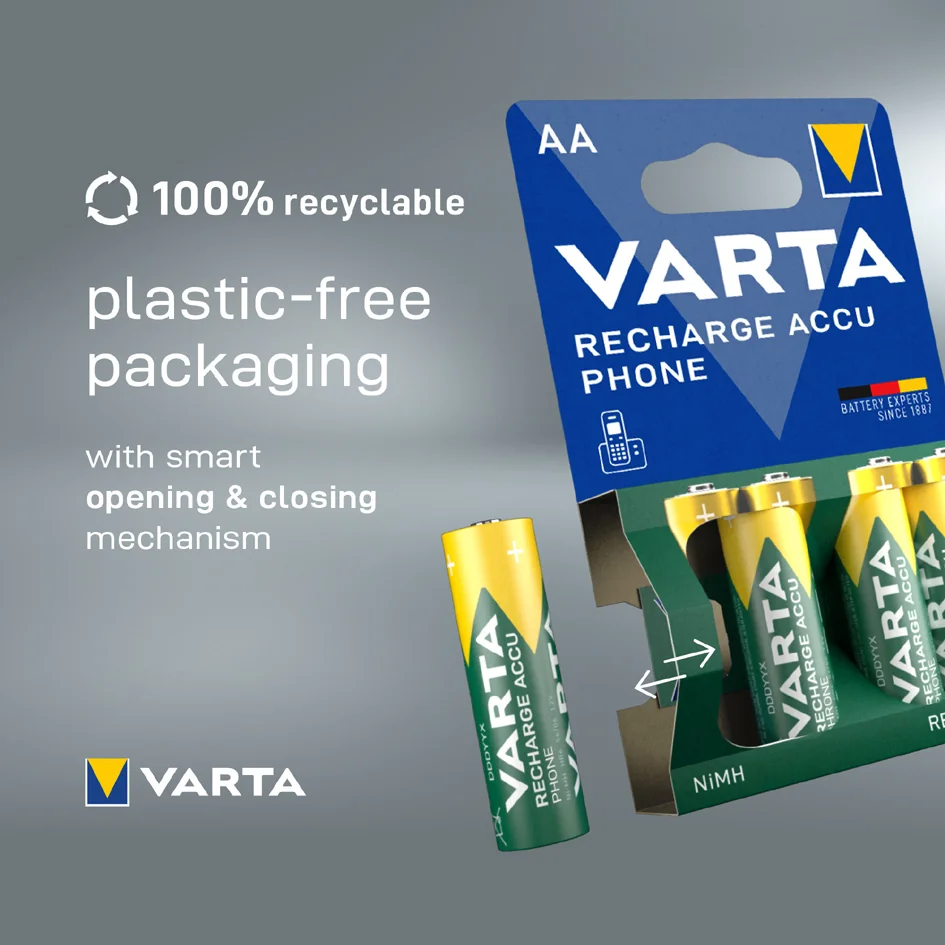 VARTA Pile pour téléphones "RECHARGE ACCU PHONE", Mignon