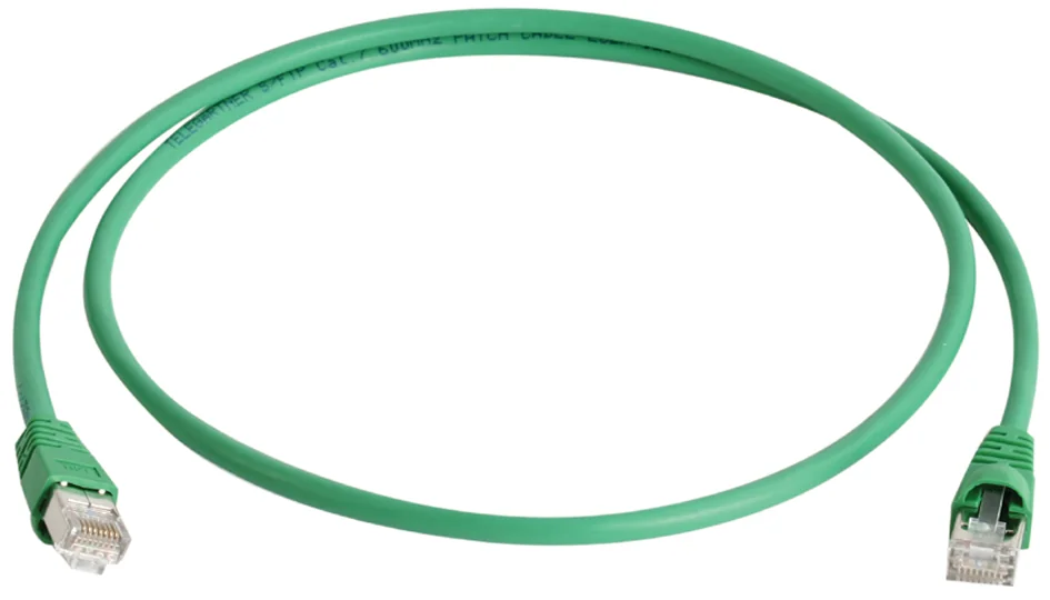 Telegaertner câble éthernet, Cat.6A (profond),S/FTP, 0,25 m,vert 2 Telegaertner câble éthernet, Cat.6A (profond),S/FTP, 0,25 m,vert – Image 2