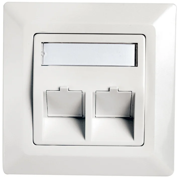 Telegaertner boîtier d'encastrement AMJ  80 x 80 mm, blanc