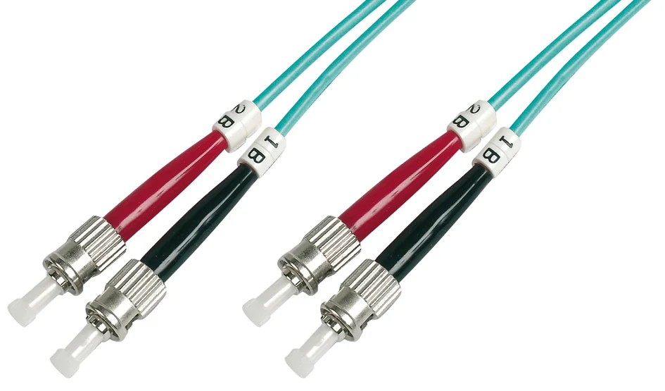 DIGITUS Câble patch à fibres optiques, 2xST - 2xST, OM3, 2m