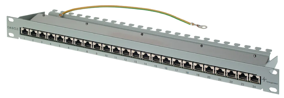 Telegartner - Panneau patch 19", K Class EA(profond),24 x RJ45