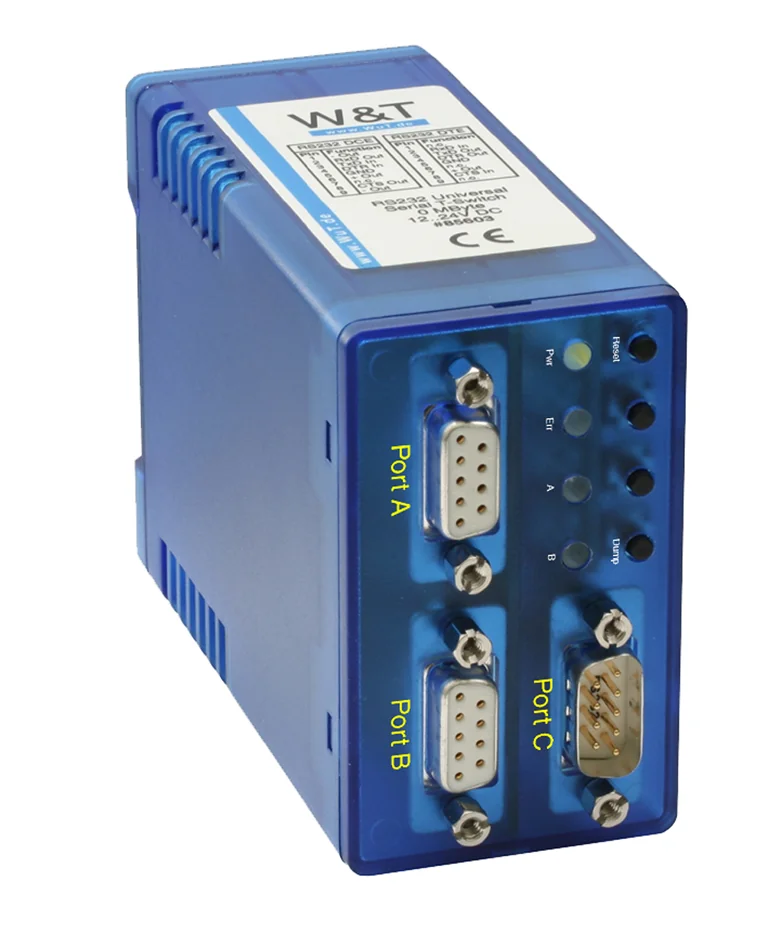 W&T Switch série RS232 pour connecter 2 PC sur un appareil - OEM 85603