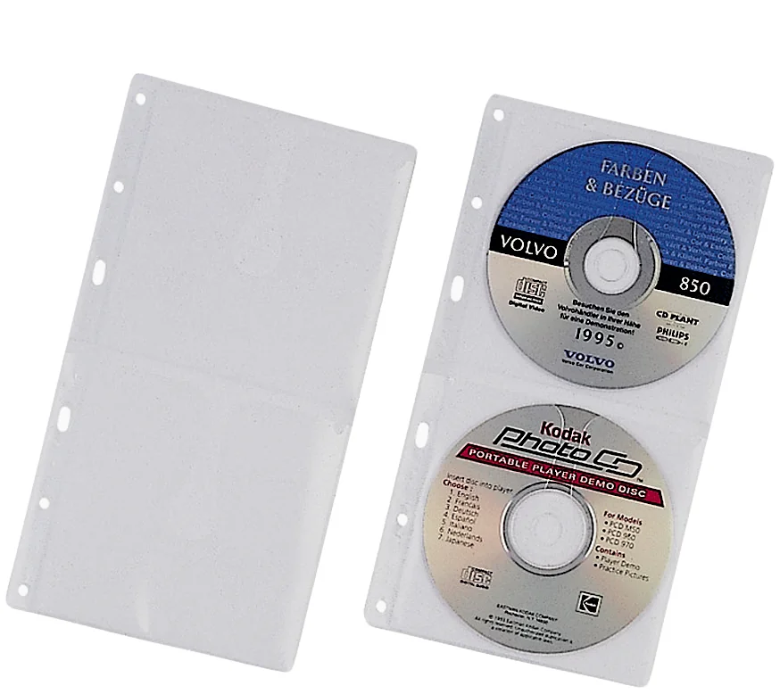 DURABLE Pochette CD/DVD COVER M, pour 4 CD, PP, A4 - OEM 5222-19
