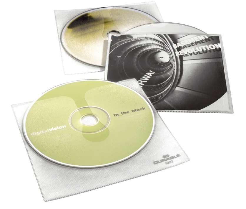 DURABLE Etui CD/DVD COVER pour 1 CD, PP, transparent - OEM 5202-19