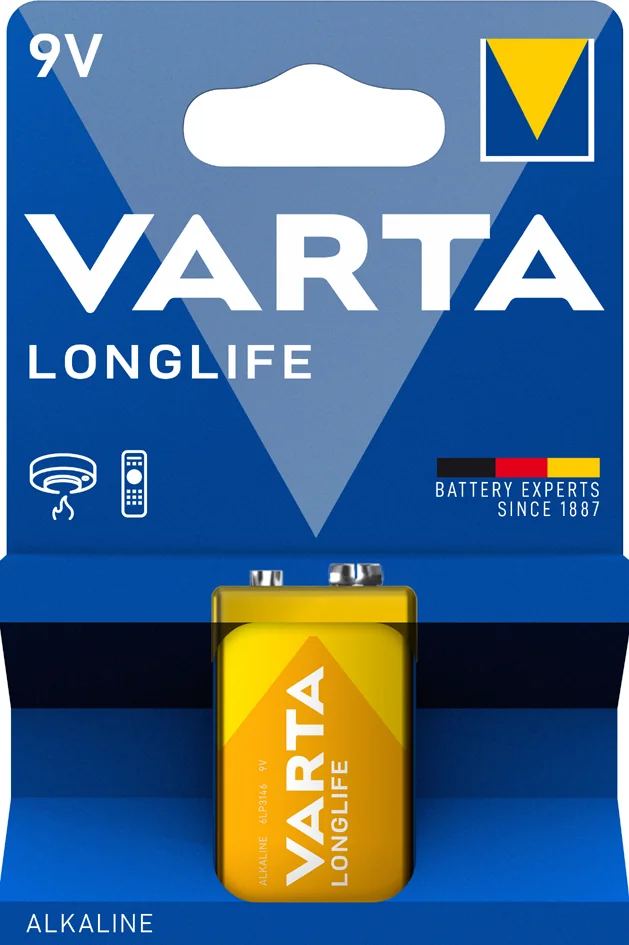 VARTA Pile alcaline "LONGLIFE", 9V (6LR61)
