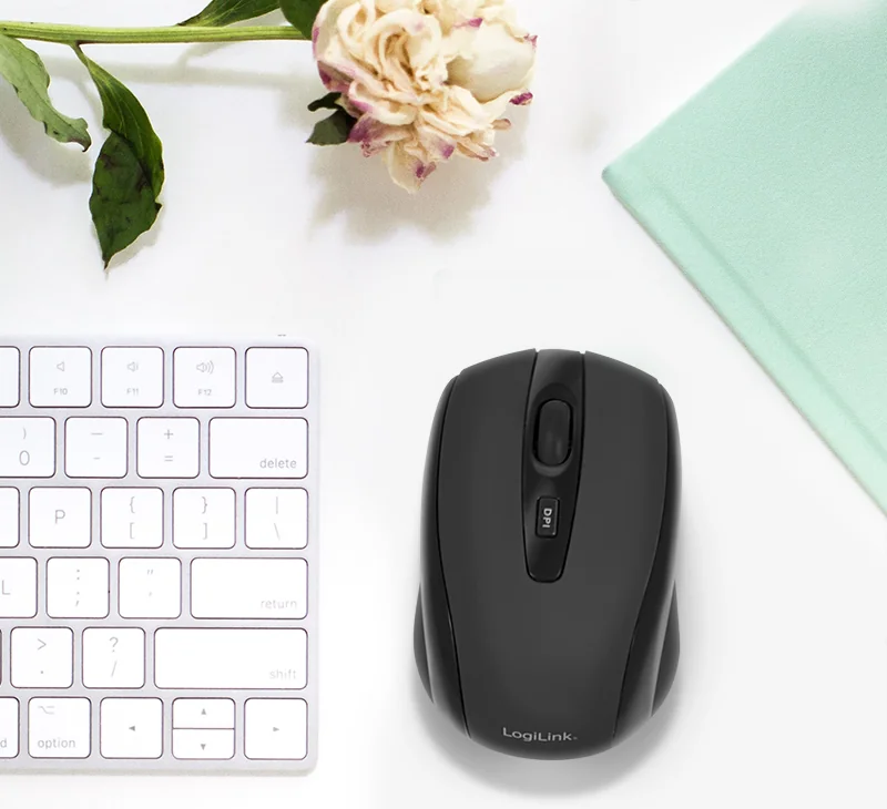 LogiLink Mini souris optique pour notebook, sans fil, noir - OEM ID0031 2 LogiLink Mini souris optique pour notebook, sans fil, noir - OEM ID0031 - Afbeelding 2