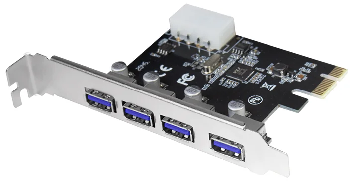 Logilink Carte PCI Express USB 3.0, 4 ports, 5 Gbps - OEM PC0057A