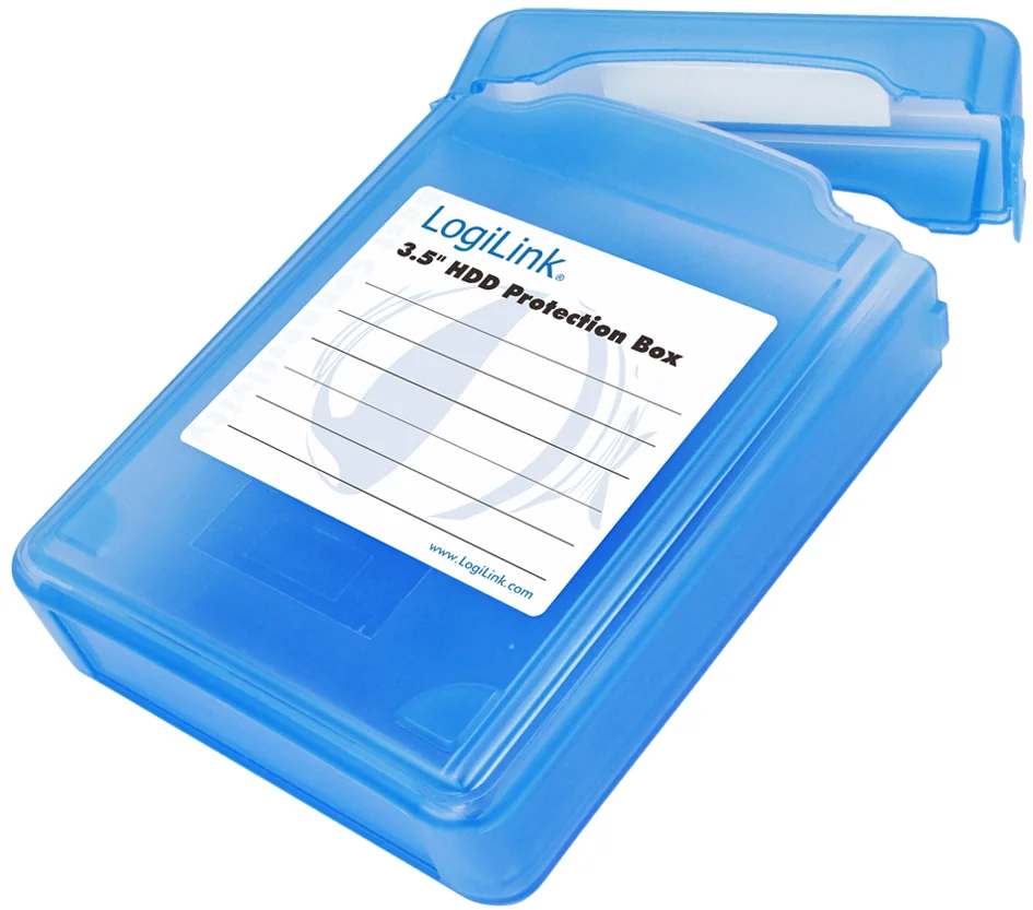 LogiLink Boîtier de protection pour disques durs 3,5', bleu - OEM UA0133