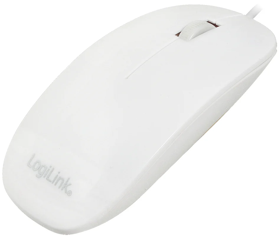 LogiLink Souris optique, plat, avec fil, blanc - OEM ID0062