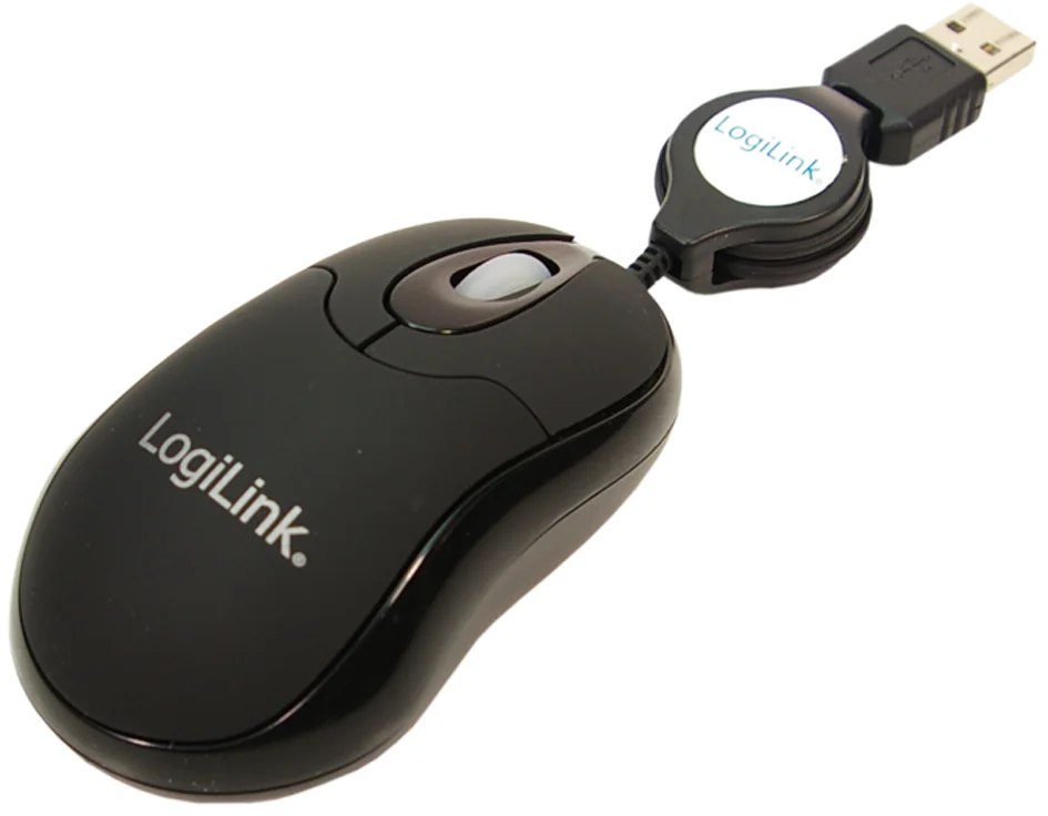 LogiLink Mini souris optique pour notebook avec un câble - OEM ID0016