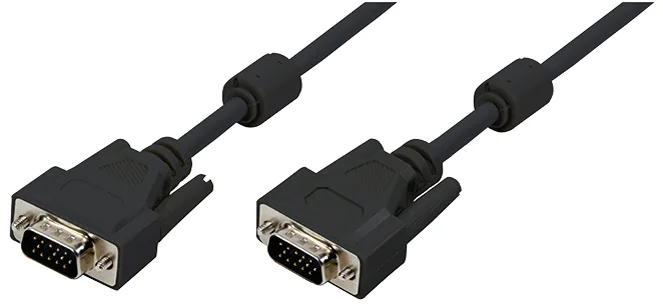 LOGILINK - Câble VGA pour moniteur, mâle - mâle, noir, 10 m