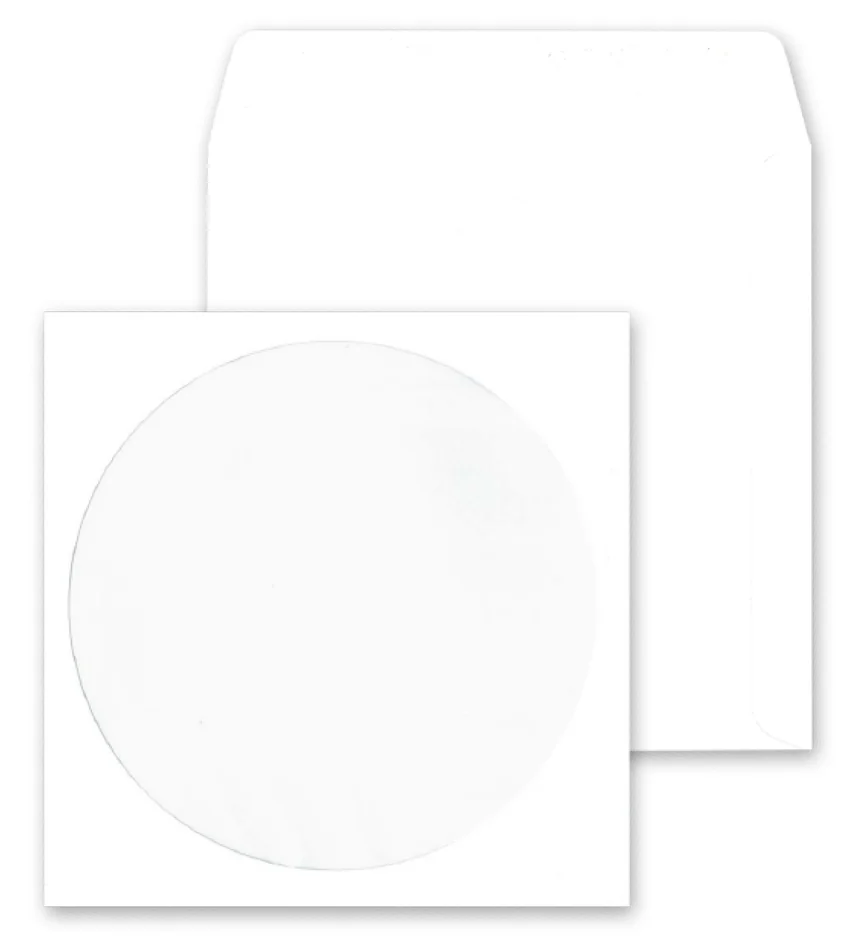 MAILMedia Pochettes en papier pour CD-/DVD, avec fenêtr - OEM 30119338
