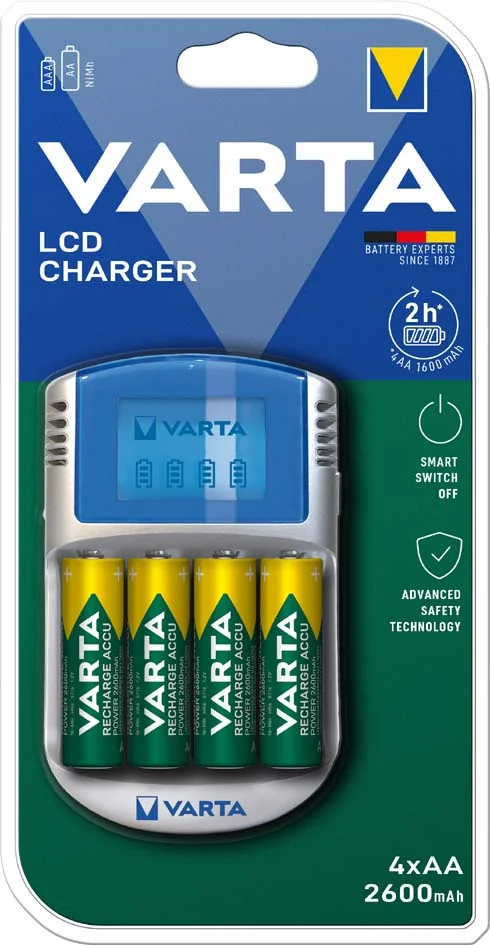 VARTA Chargeur LCD Charger, avec adaptateur