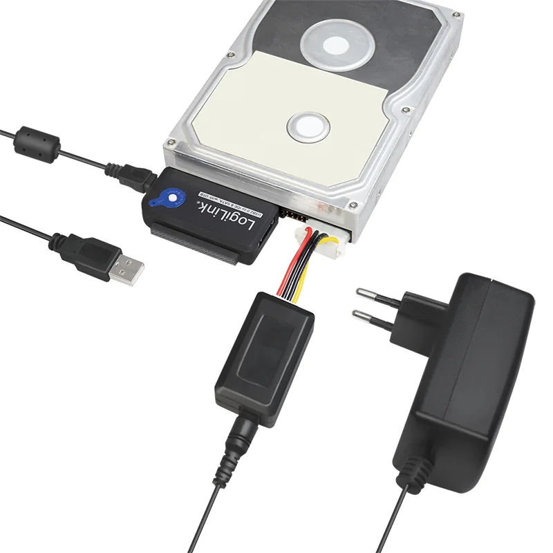 LOGILINK - Câble adaptateur USB 2.0 - SATA et IDE, longueur: 4 LOGILINK - Câble adaptateur USB 2.0 - SATA et IDE, longueur: - Afbeelding 4