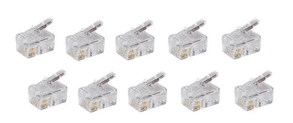 SHIVERPEAKS - BASIC-S Connecteur modulaire RJ10/14, non blindé