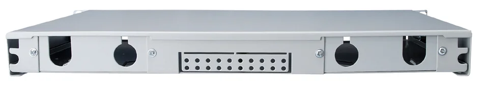 DIGITUS - Panneau de brassage 19" FO, extensible, 1 U, gris clair
