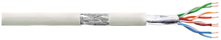 LOGILINK - Câble ethernet, Cat.5e, SF/UTP, 100 m, gris