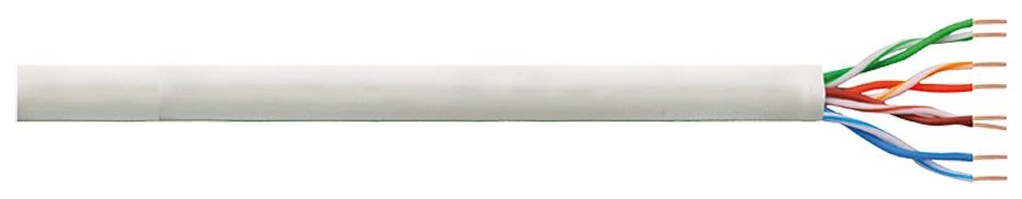 LogiLink - Câble d'installation 100m - Cat6 - U/UTP - Gris