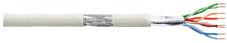 LOGILINK - Câble ethernet, Cat.5e, S/FTP, 100 m, gris