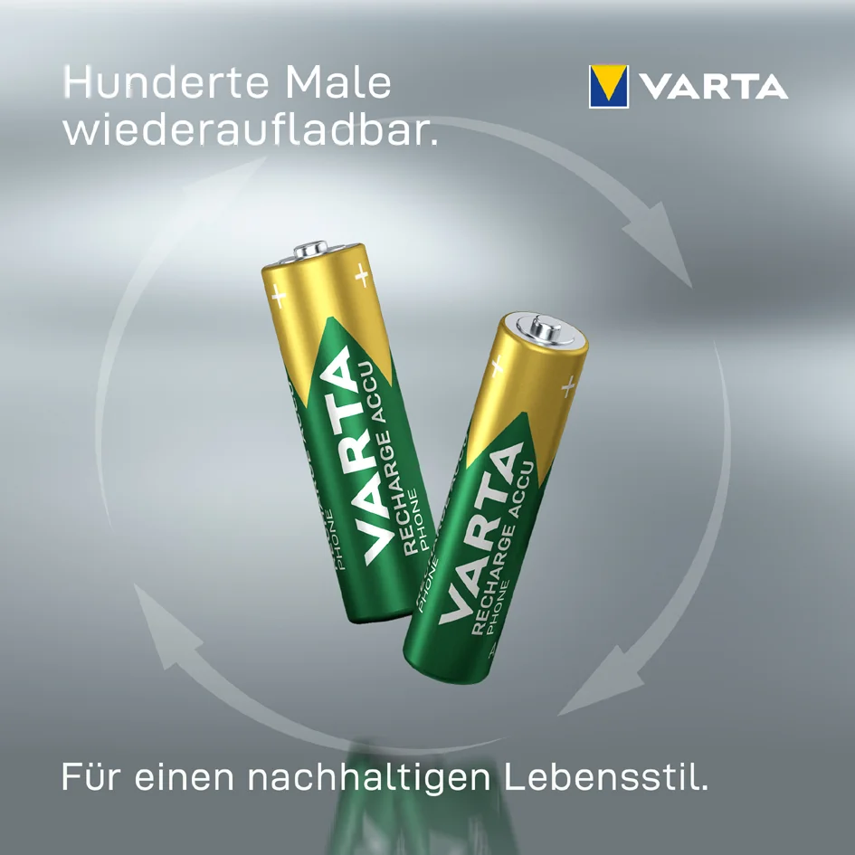 VARTA Pile pour téléphones "RECHARGE ACCU PHONE", Micro AAA 3 VARTA Pile pour téléphones "RECHARGE ACCU PHONE", Micro AAA – Image 3