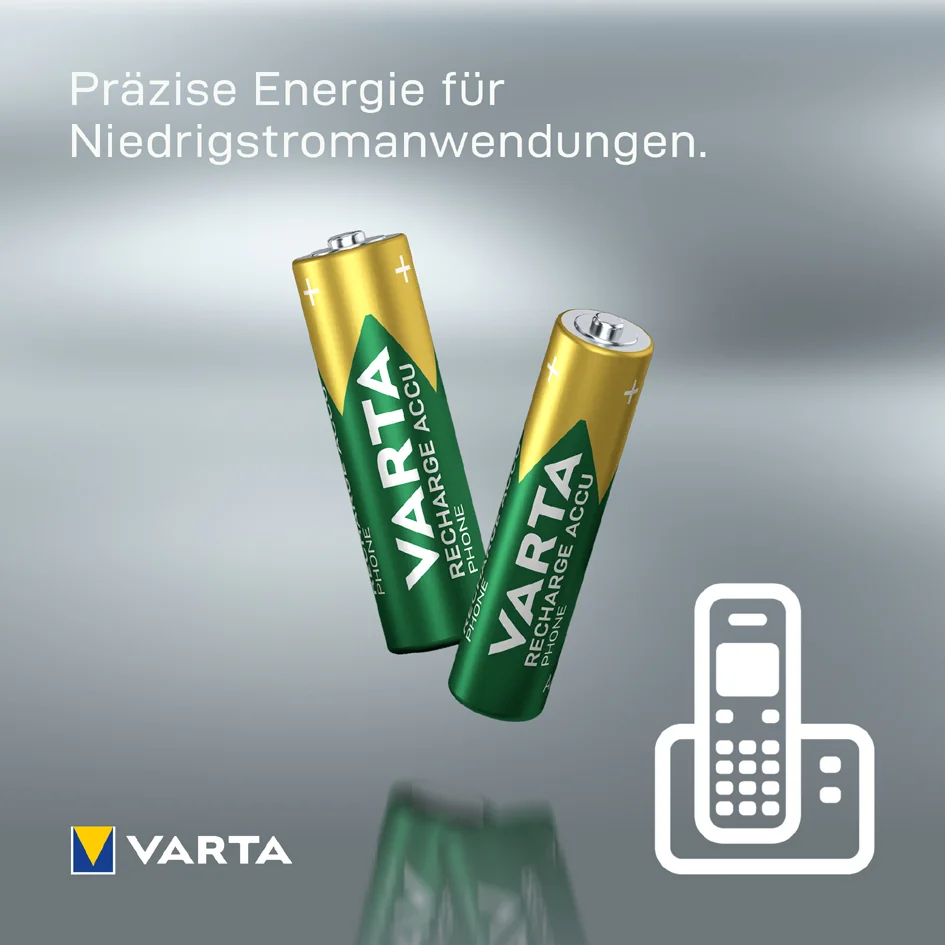 VARTA Pile pour téléphones "RECHARGE ACCU PHONE", Micro AAA 5 VARTA Pile pour téléphones "RECHARGE ACCU PHONE", Micro AAA – Image 5