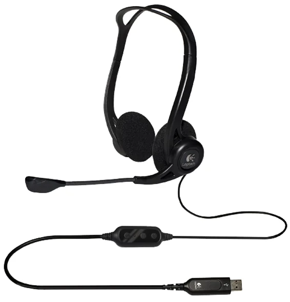 Logitech PC Headset 960 USB, noir, port USB - OEM 981-000100