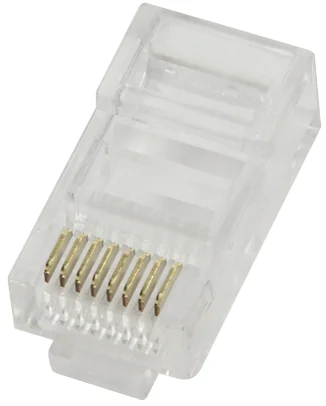 LOGILINK - Connecteur mâle RJ45 pour câble rond, Cat.5e,