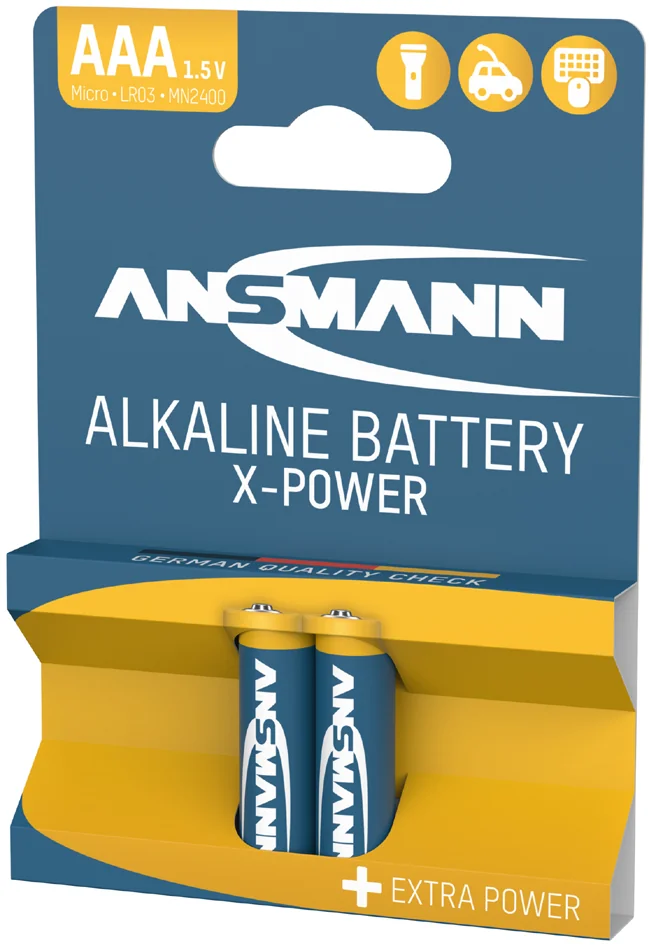 ANSMANN Pile alcaline "X-Power", Micro AAA, présentoir de 30