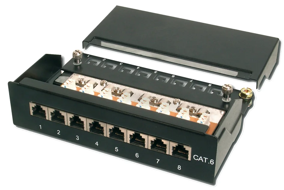 DIGITUS - panneau de brassage bureau cat.6, Classe E, blindé,