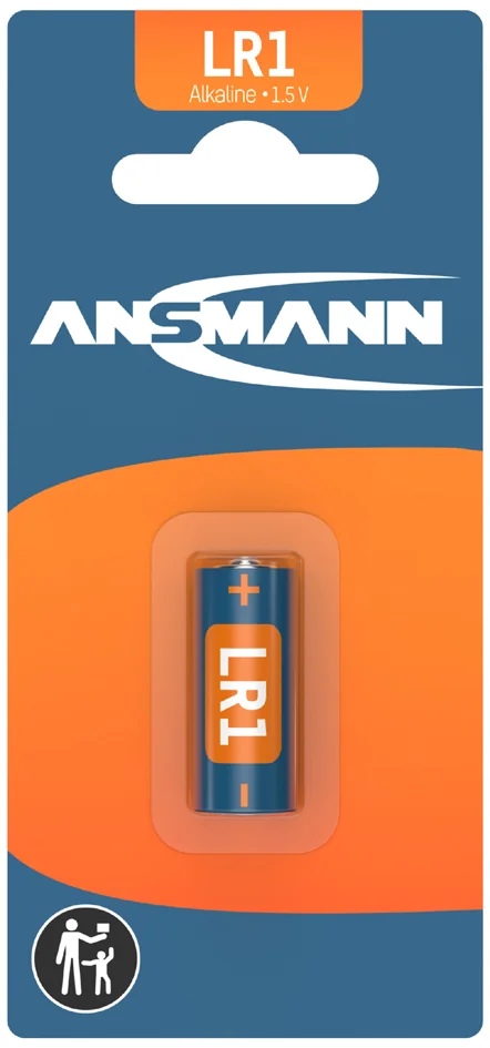 ANSMANN Pile alcaline "LR1", 1,5 Volt, blister d'1