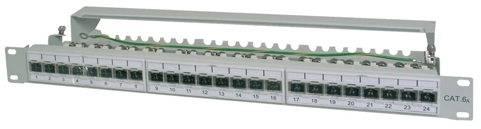 DIGITUS - Panneau 19", cat.6A (profond), 25 x ports RJ45, 1 U