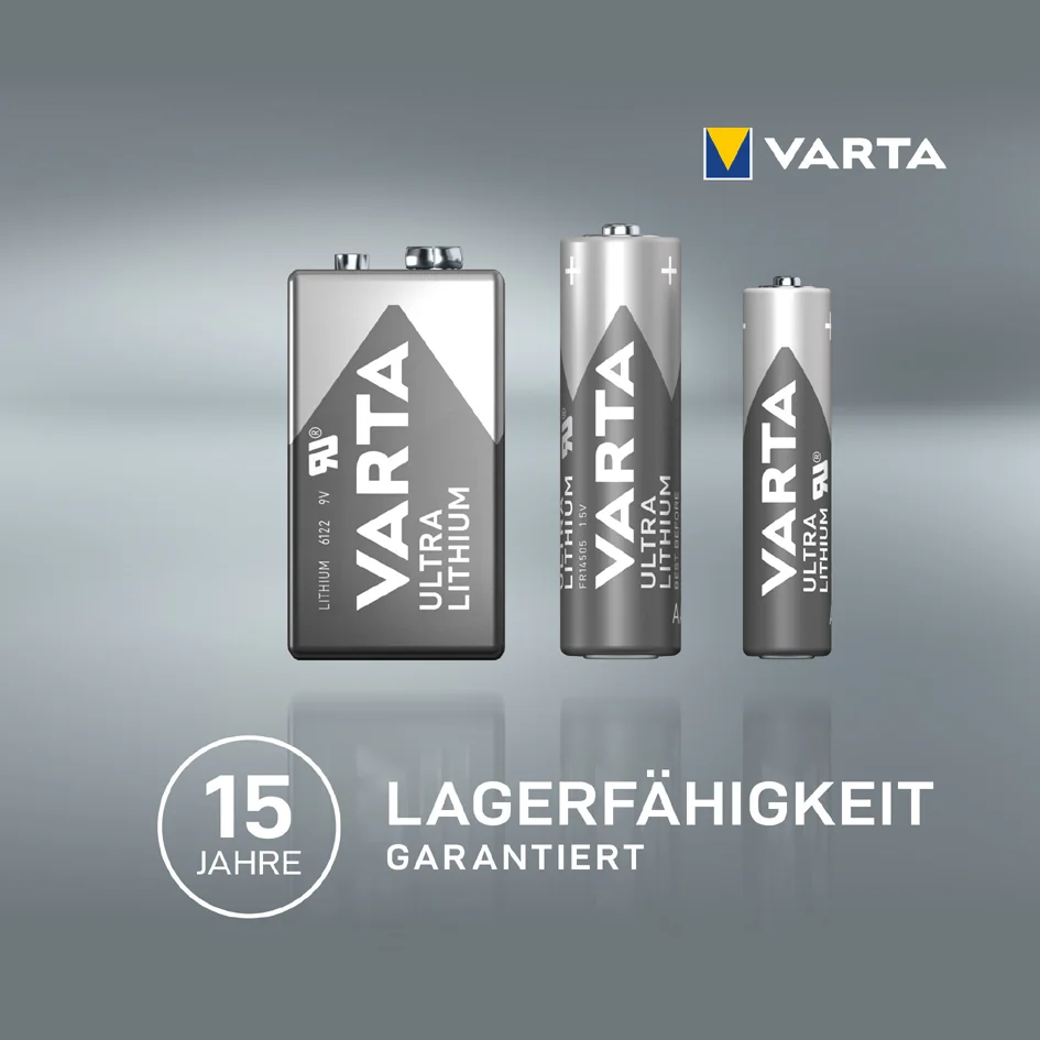 VARTA Pile au lithium 9V "ULTRA Lithium"
