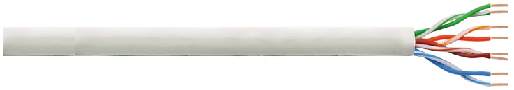 LOGILINK - Câble ethernet, Cat. 6, U/UTP, 100 m, gris clair
