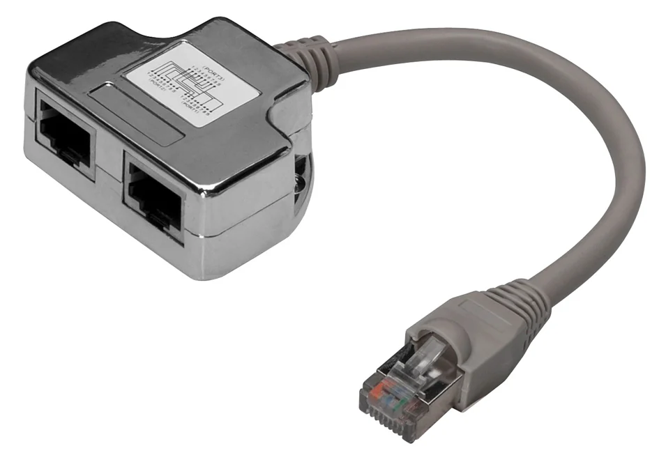 DIGITUS - Doubleur RJ45 cat. 5e, classe D, blindé
