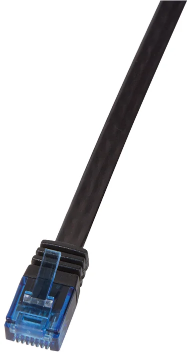 LogiLink câble éthernet plat U/UTP, Cat. 5e, 3,0 m, noir
