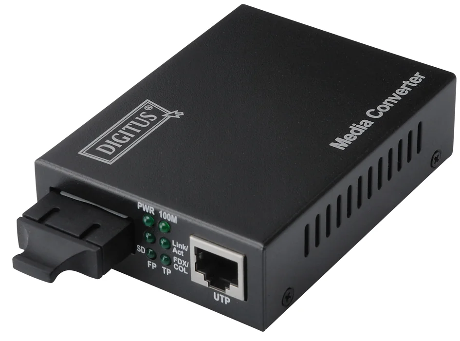 DIGITUS convertisseur média Fast Ethernet, SC/RJ45,multimode