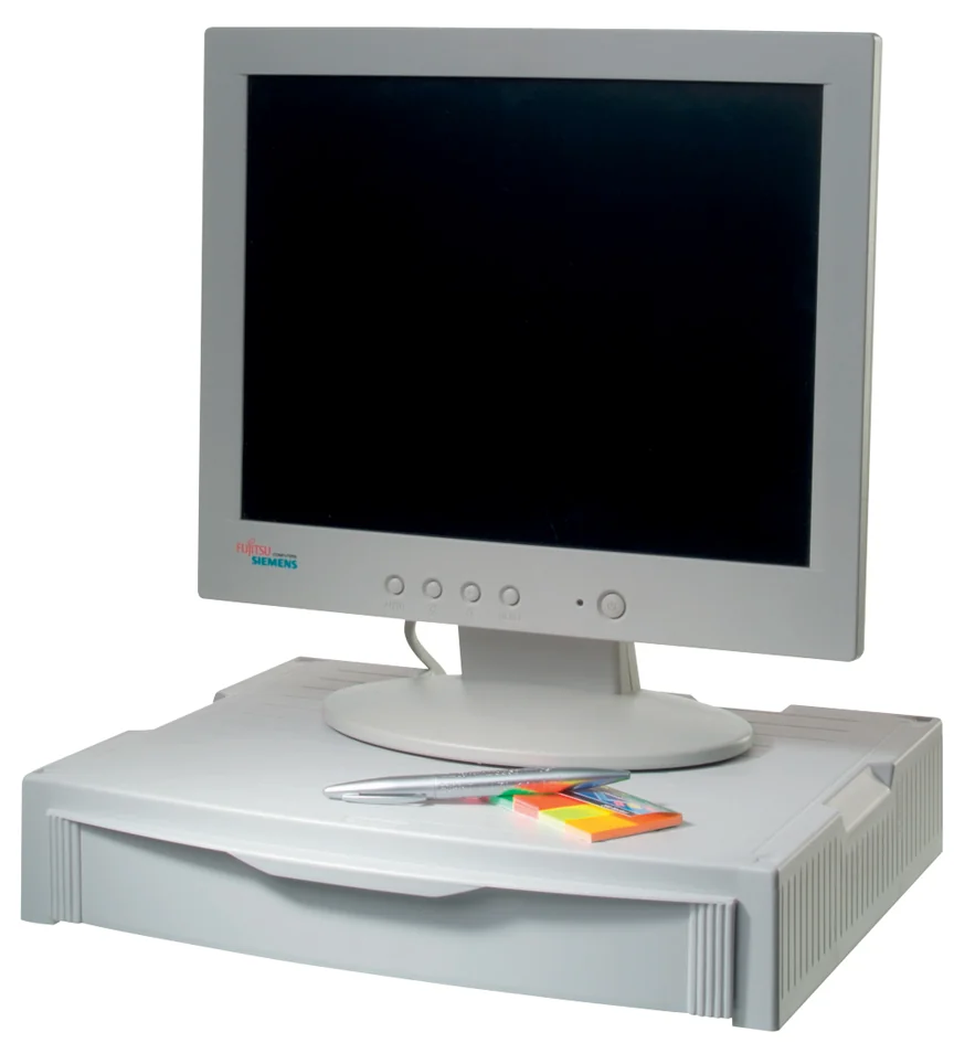 HAN Support pour écran & imprimante MONITOR STAND, noir, (L)380 x (P)325 x (H)73 mm - OEM 9250-13