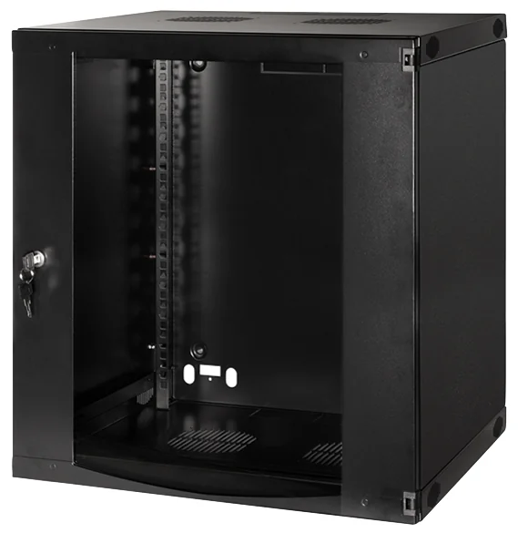 LogiLink Coffret mural 19", une pièce, 12 U, noir-gris 4 LogiLink Coffret mural 19", une pièce, 12 U, noir-gris – Image 4