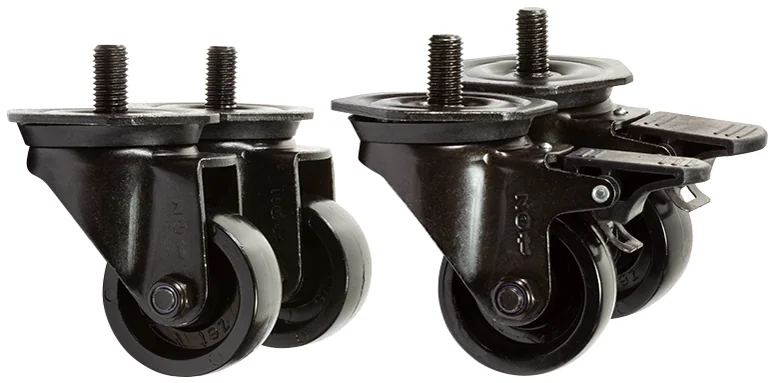 LogiLink Kit de roulettes pour baies 19", capacité de charge