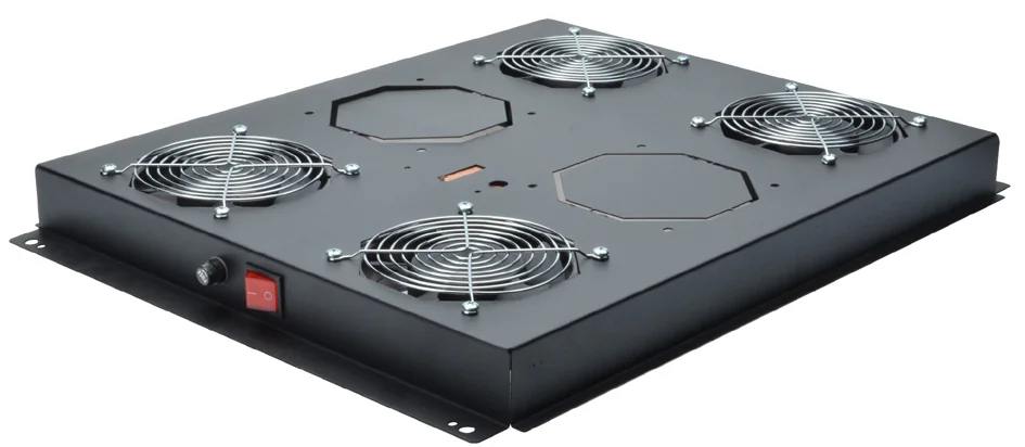 DIGITUS - unité de ventilation, 6 ventilateurs,(RAL9005), noir