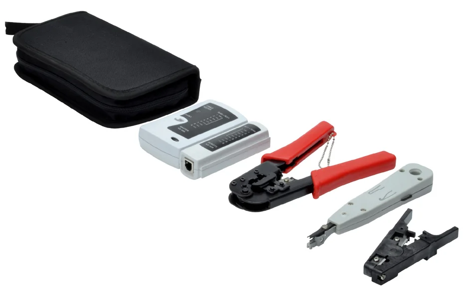 DIGITUS - Kit d'outils réseau, sac de transport inclus