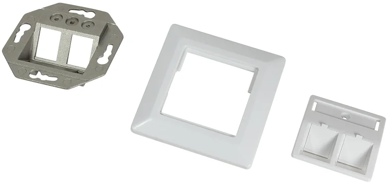 LogiLink Boîtier d'encastrement pour module keystone, blanc