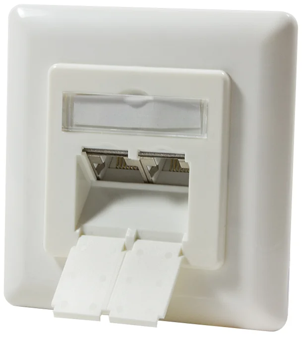 LogiLink Boîtier en saillie pour boîte encastrée, blanc pur