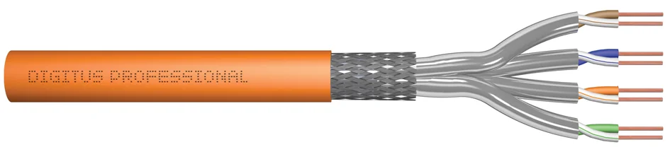 DIGITUS Câble d'installation, Cat.7, S/FTP, 1000m tambour