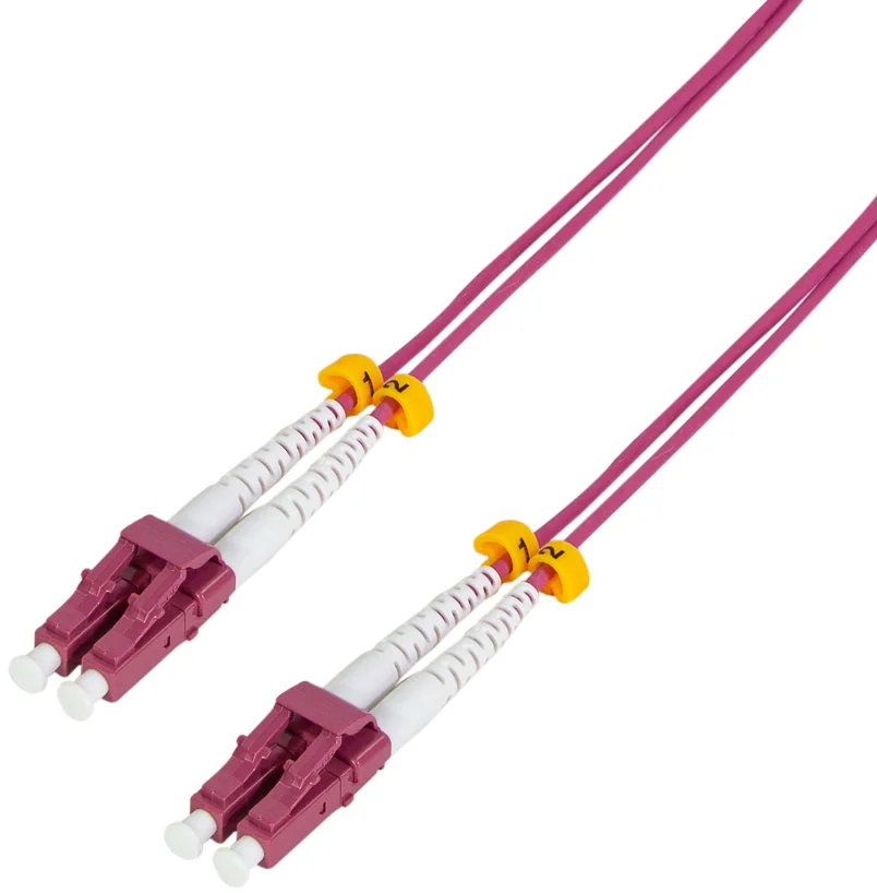 LogiLink Câble Patch à fibre optique, LC Duplex - LC Duplex - OM4 - 5m