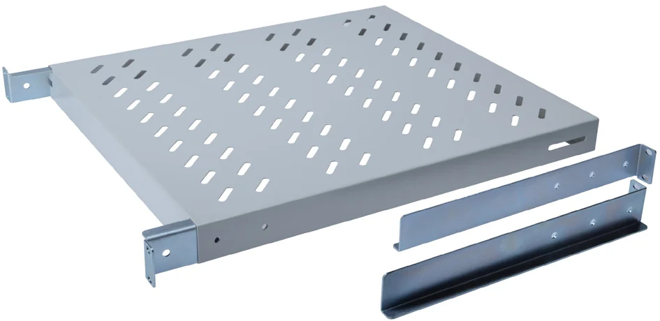 DIGITUS - étagère 19", 1U, profondeur:350 mm, gris clair