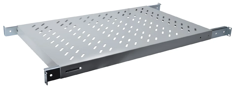 DIGITUS - étagère 19", 1 U, Profondeur: 700 mm gris clair