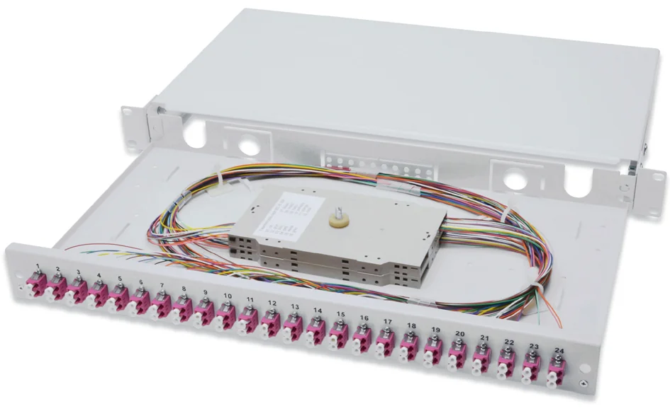DIGITUS - Boîte d'épissure 19" à fibres optiques, OM4, LC, équipée, extractible 4 DIGITUS - Boîte d'épissure 19" à fibres optiques, OM4, LC, équipée, extractible – Image 4